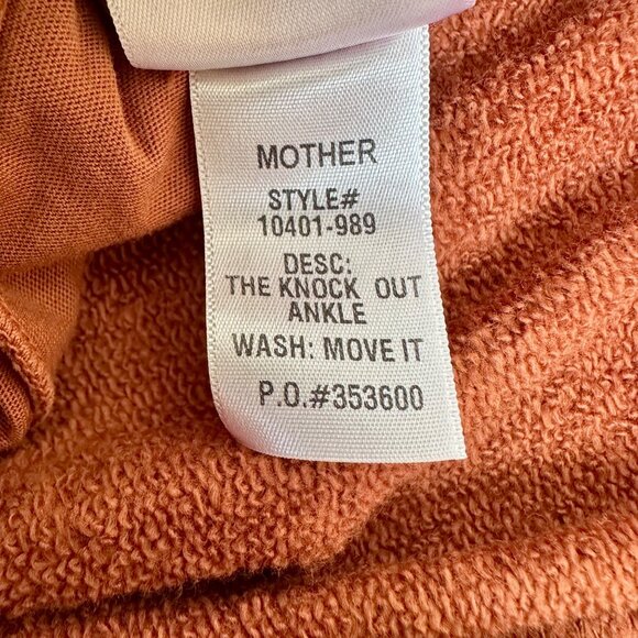 NWT MOTHER DENIM Women's Knock Out Ankle Pant Mocha Bisque 100% Cotton Sz S $188 - Picture 13 of 16